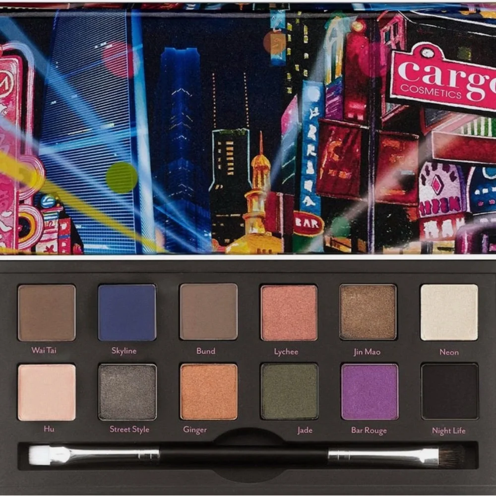 NIB Cargo Cosmetics Shanghai Nights Eye Shadow Palette 12 Shades Pigmented